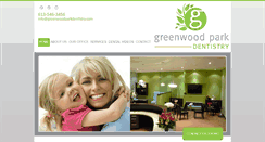 Desktop Screenshot of greenwoodparkdentistry.com