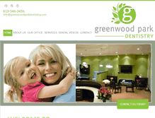 Tablet Screenshot of greenwoodparkdentistry.com
